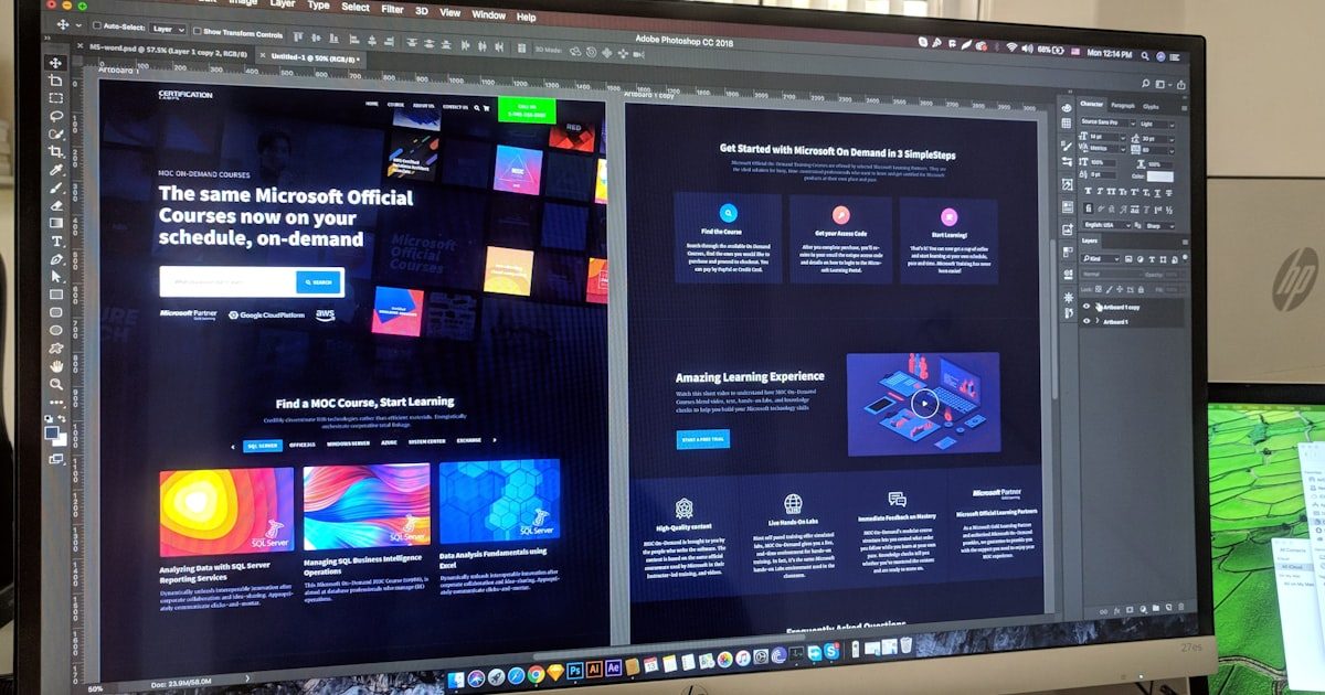 User experience design showcasing personalized website interface