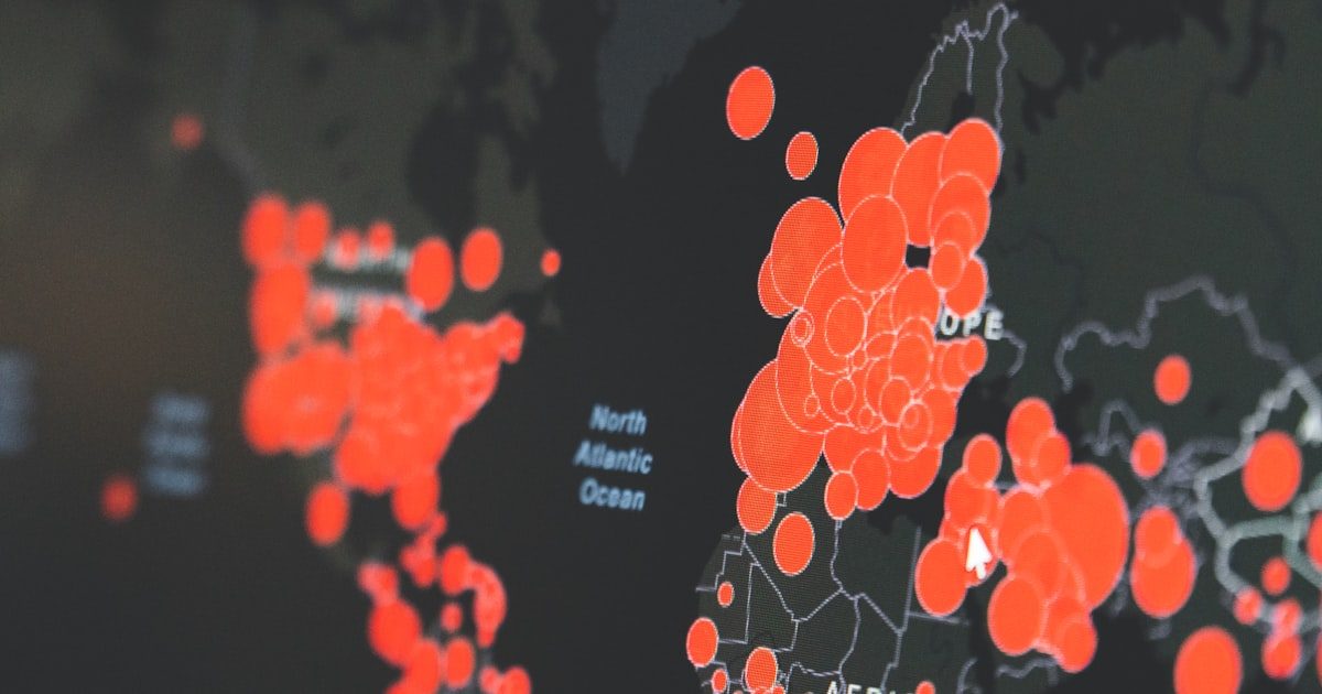 Global network connections illustrating geographic access control across regions